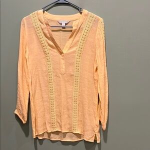 Embroidered Yellow Top
